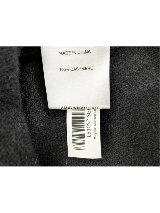 NWT Quince Mongolian Cashmere Crewneck Sweater Size Small Black Classic Preppy - Picture 7 of 10